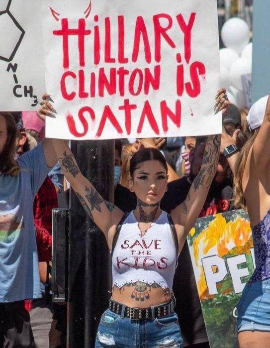 HILLARY CLINTON IS SATAN, SAVE THE KIDS, N-CH3