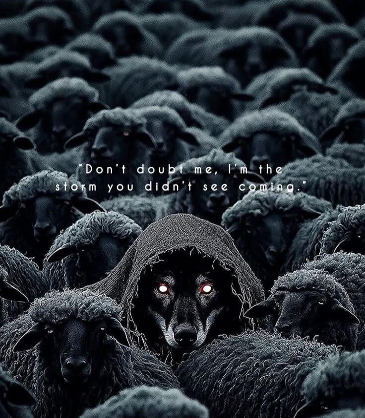 Don't doubt me, I'm the storm you didn't see coming.