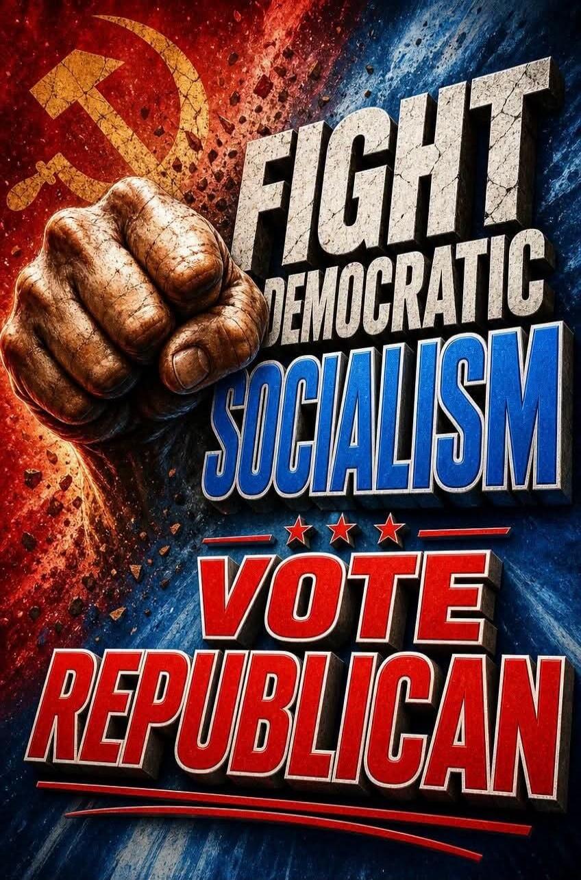 FIGHT DEMOCRATIC SOCIALISM VOTE REPUBLICAN