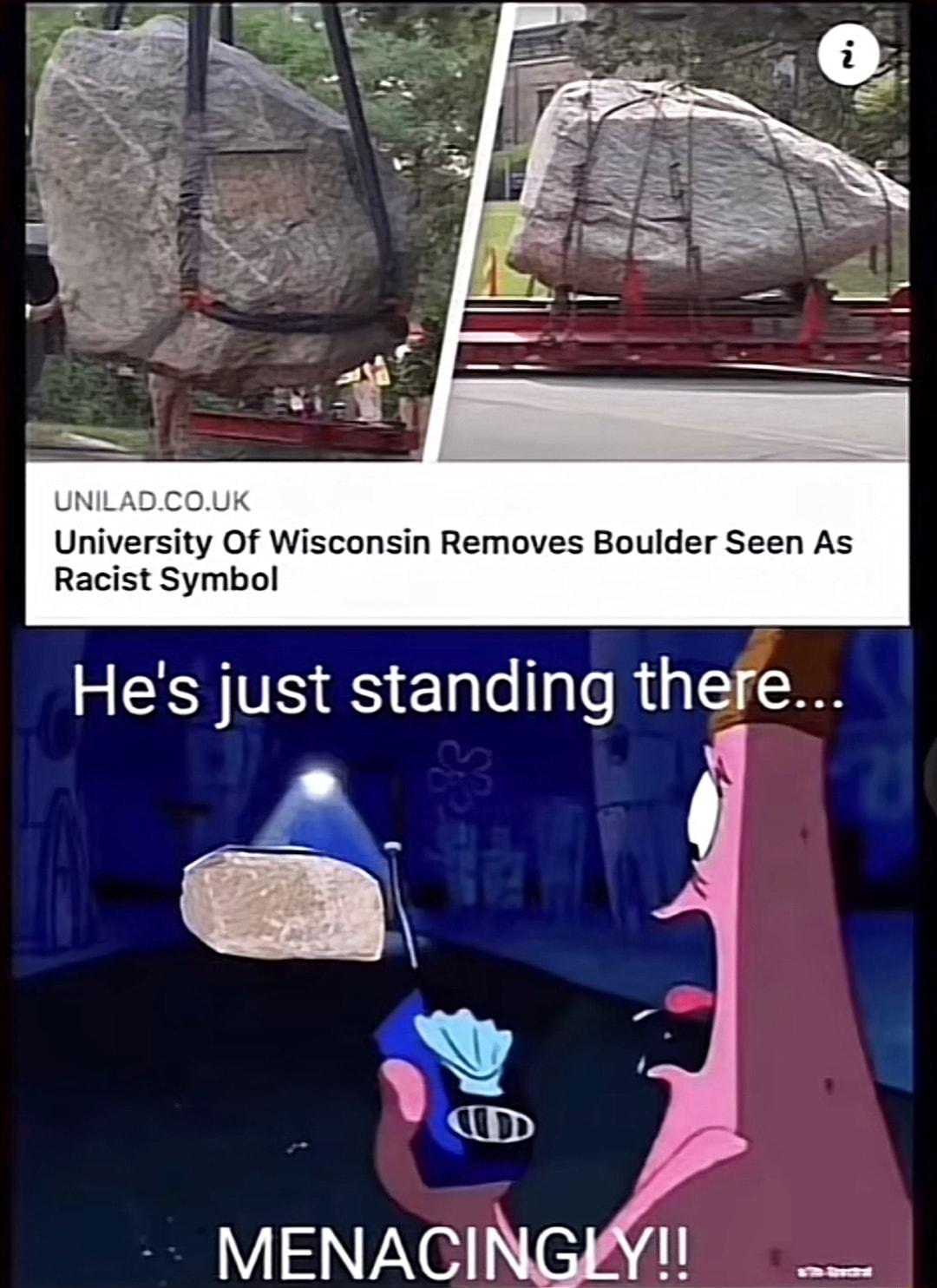 University Of Wisconsin Removes Boulder Seen As Racist Symbol MENACI