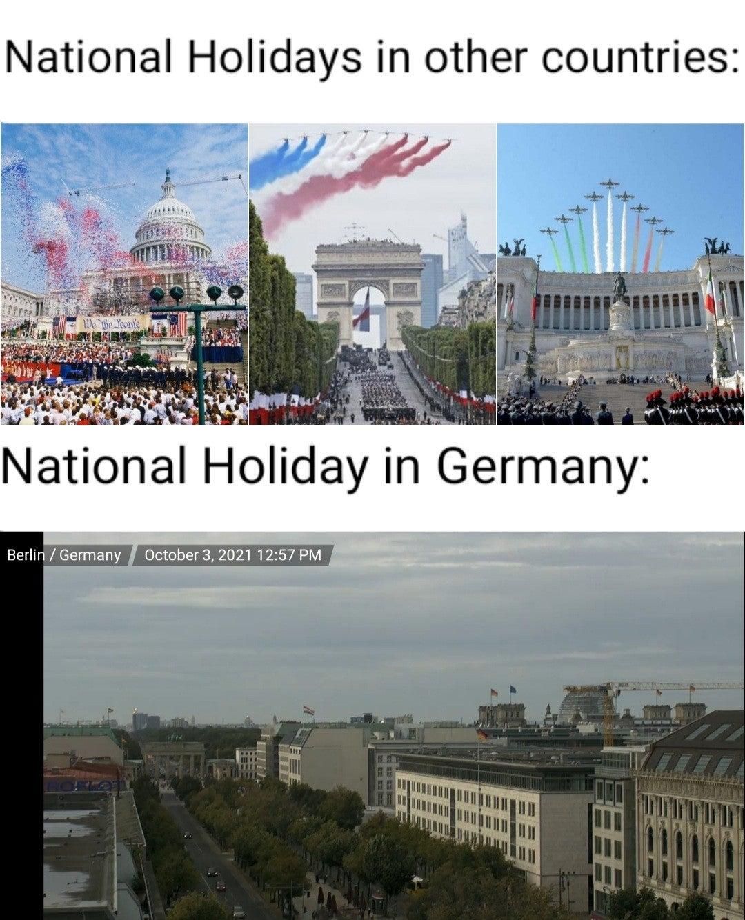 National Holidays in other countries