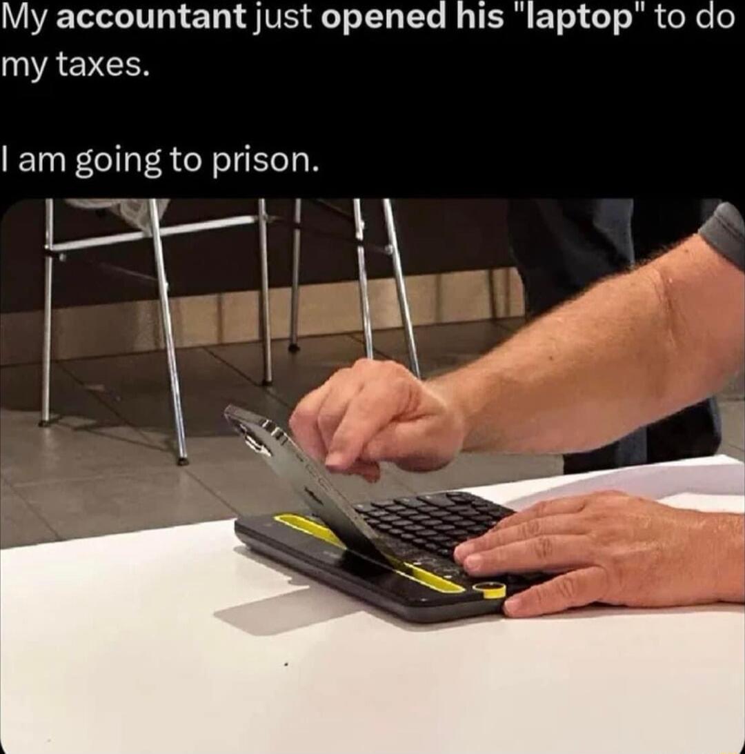 WL T ET VIR To Tl T R TR ETe 1 T o R e e o my taxes am going to prison 1 y