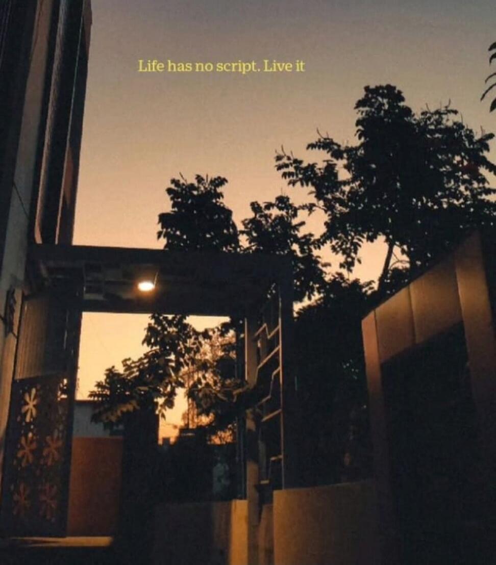 Life has no script. Live it