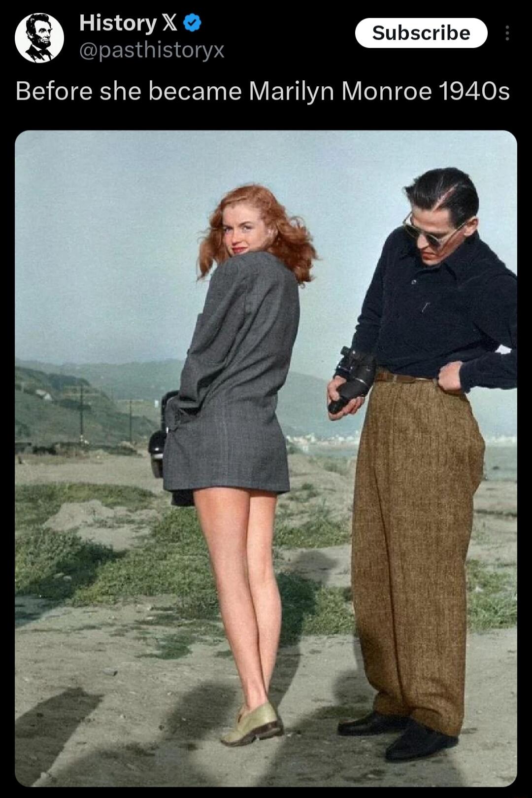 Heenxe pasthistoryx Before she became Marilyn Monroe 1940s