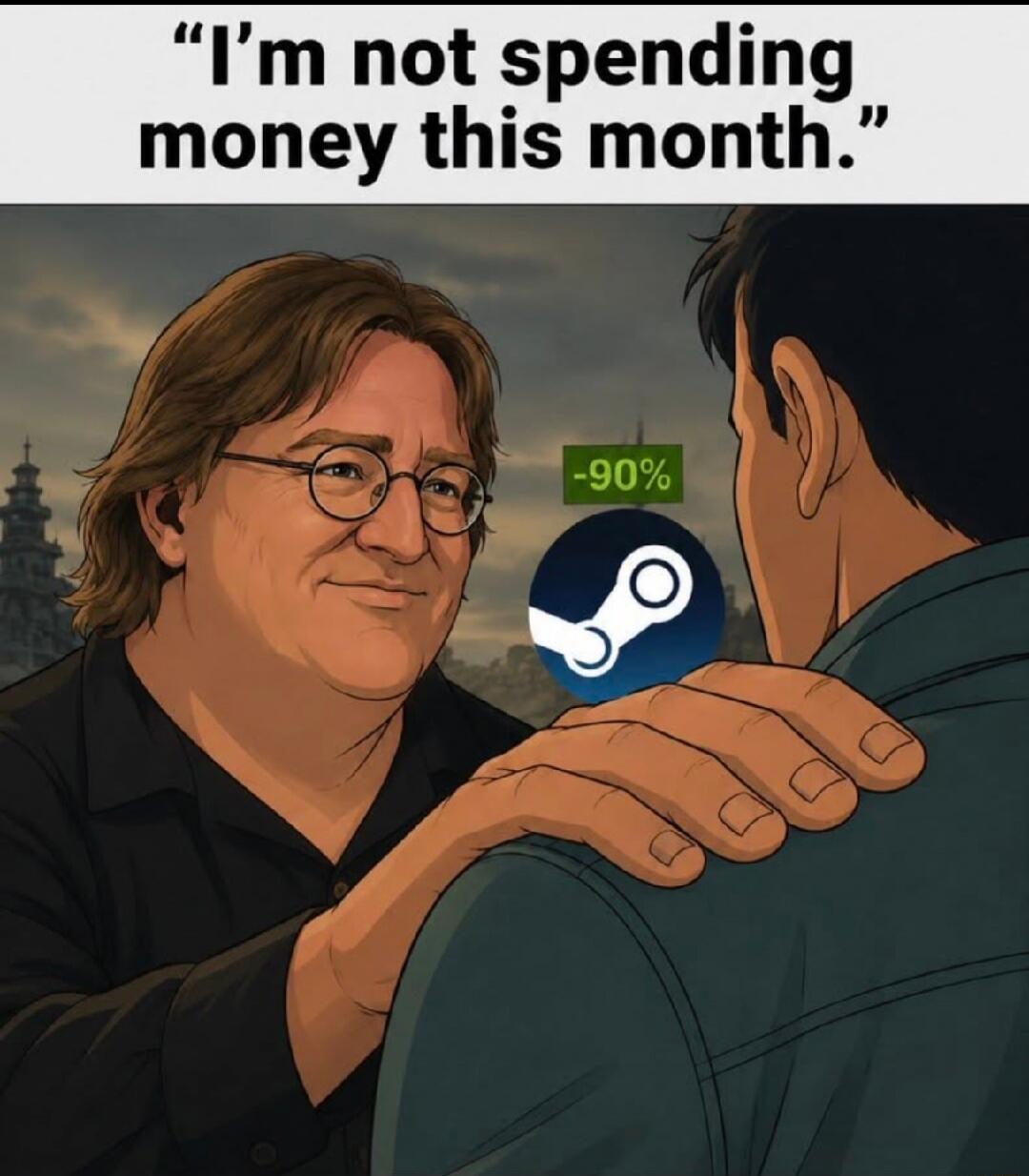 I'm not spending money this month.