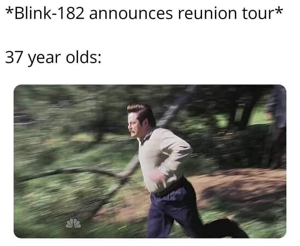 Blink 182 announces reunion tour 37 year olds