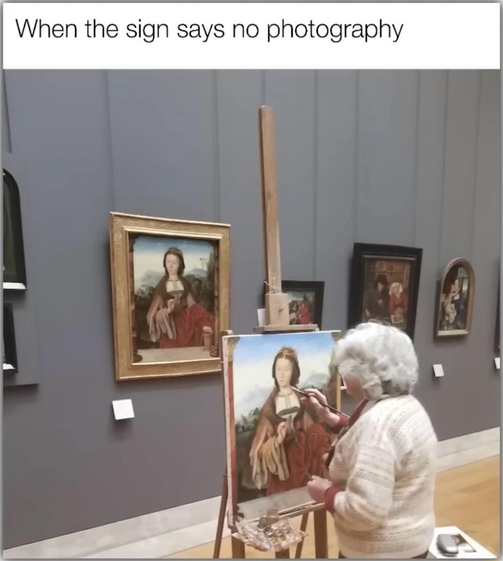 When the sign says no photography