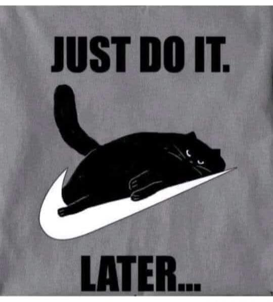 JUST DO IT. LATER...