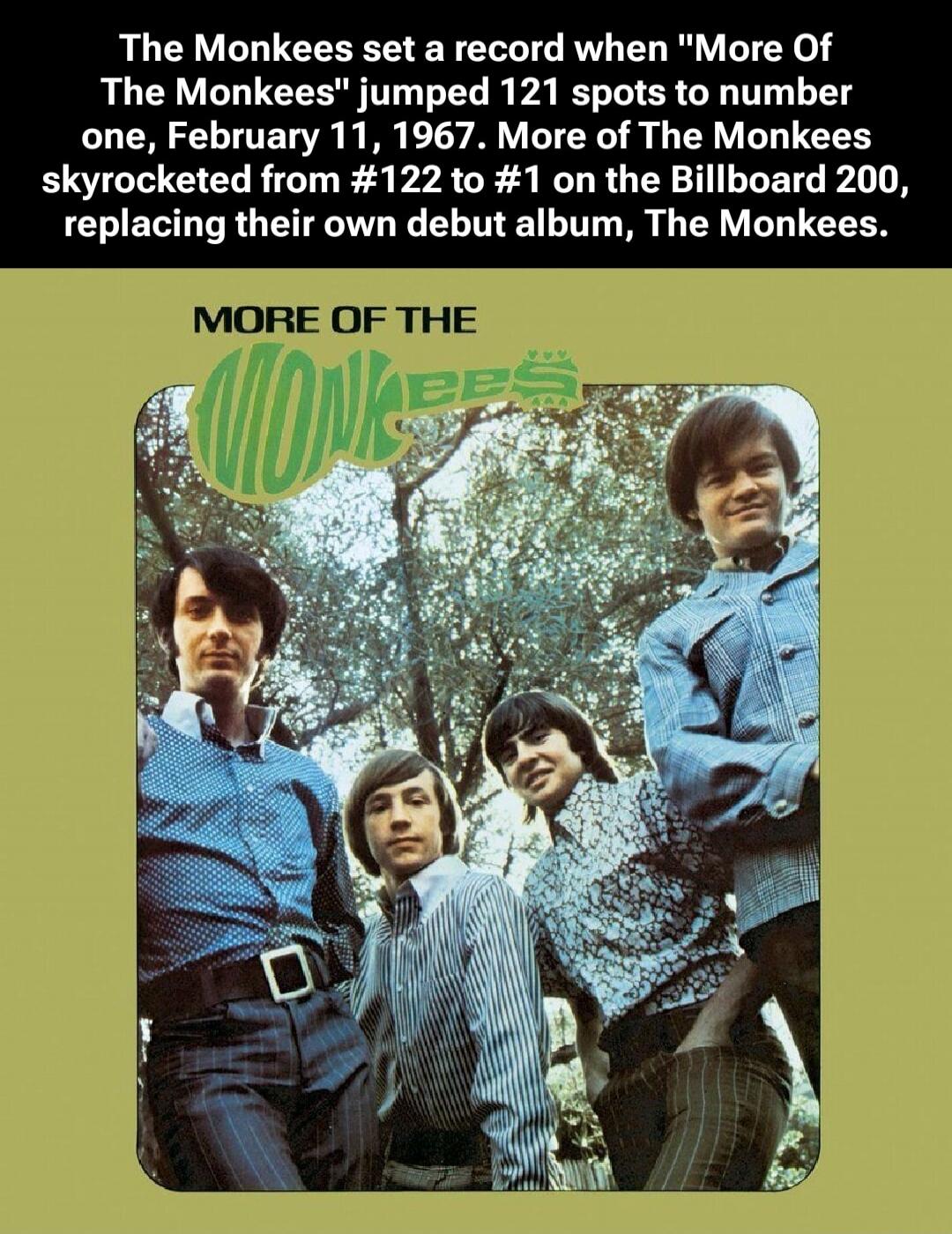 The Monkees set a record when 