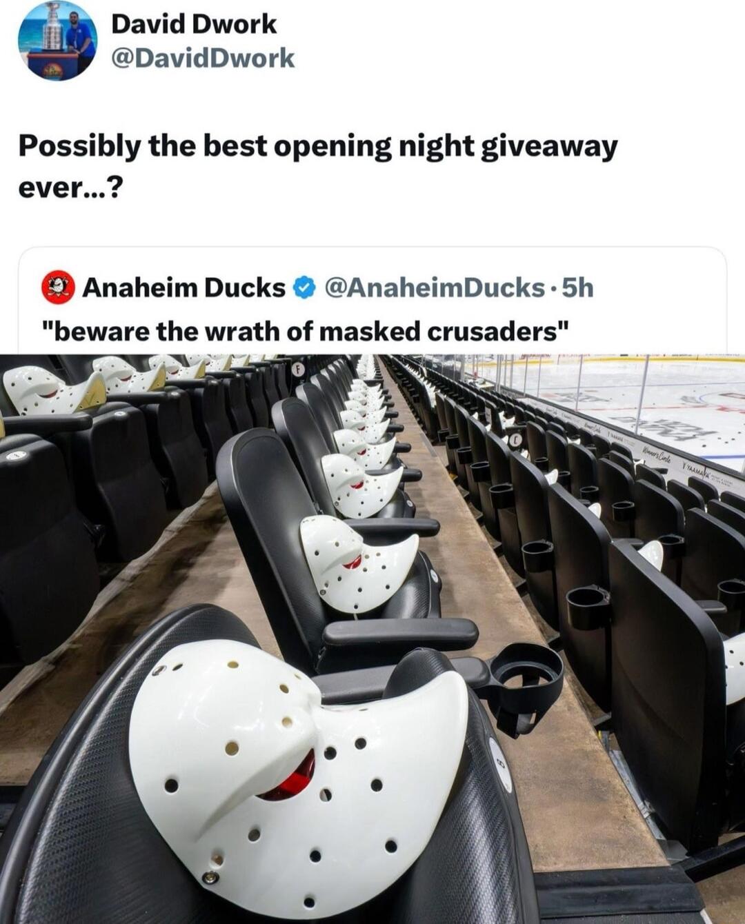 Possibly the best opening night giveaway ever...?
