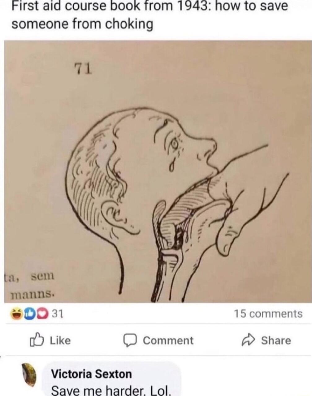 how to save someone from choking 15 comments A Share