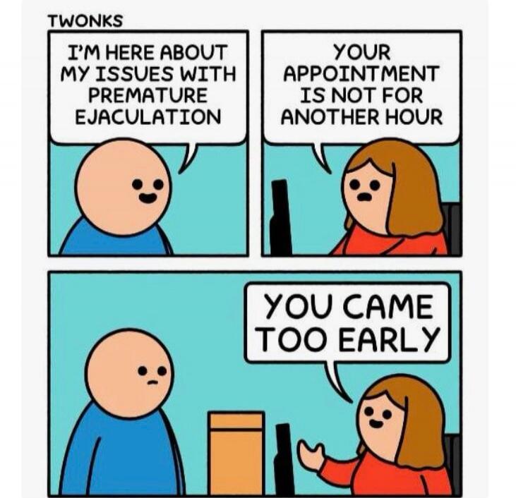 A man tells a receptionist, 