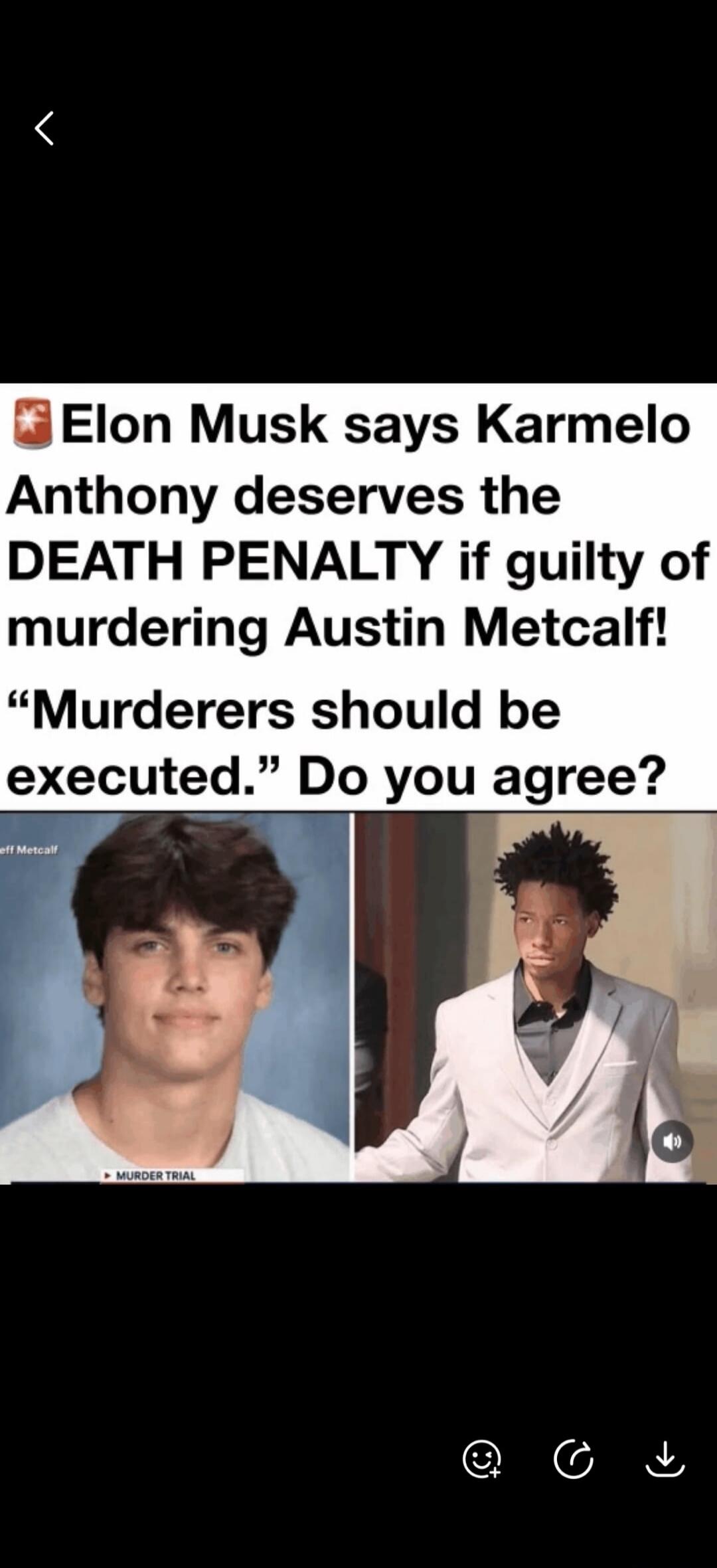 Elon Musk says Karmelo Anthony deserves the DEATH PENALTY if guilty of murdering Austin Metcalf! 