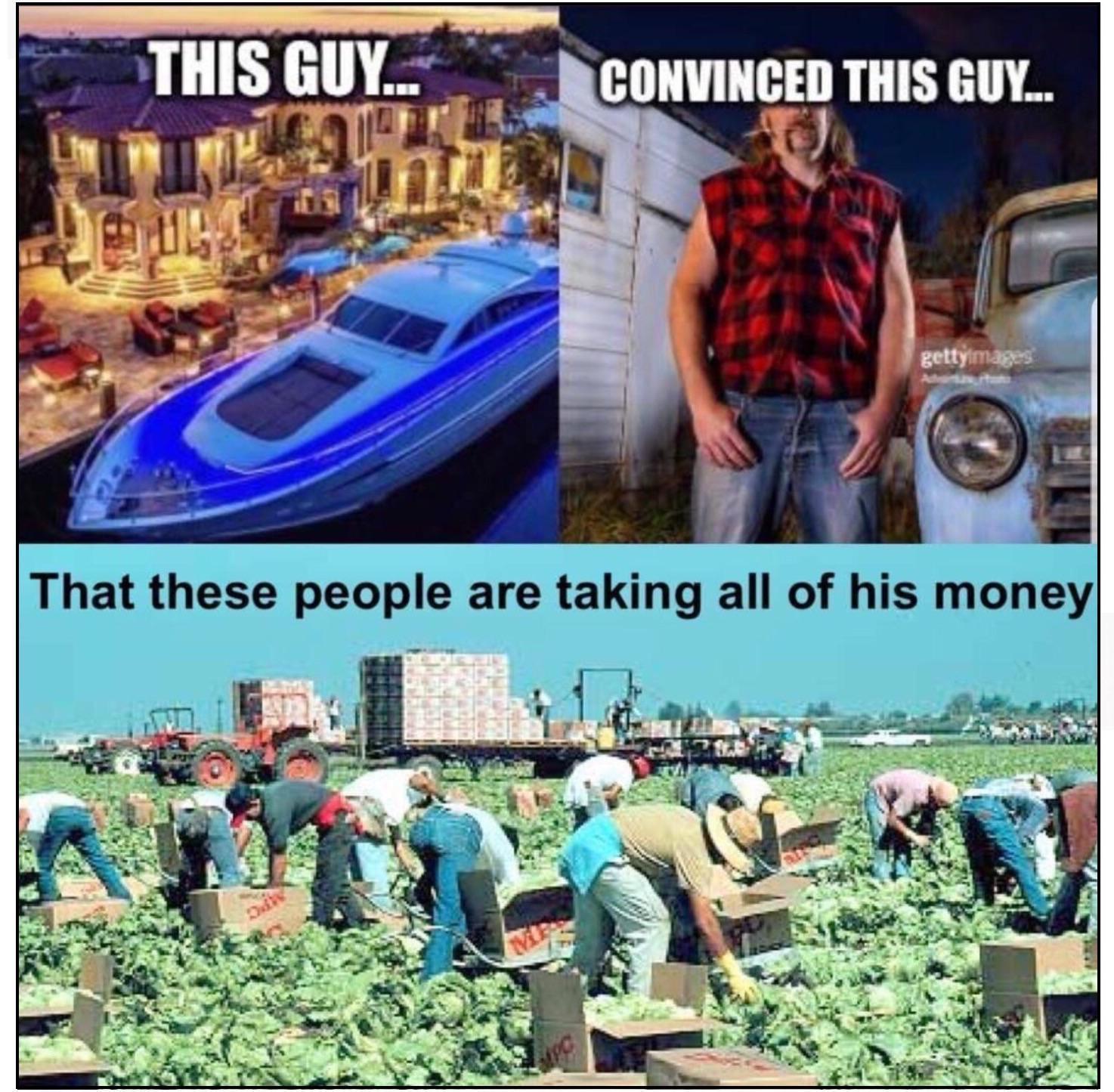 THISGUL l l That these people are taking all of his money I