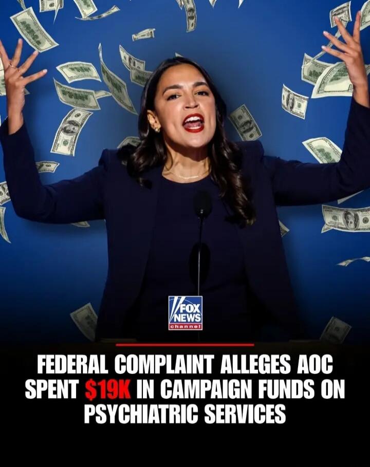 FEDERAL COMPLAINT ALLEGES AOC SPENT $19K IN CAMPAIGN FUNDS ON PSYCHIATRIC SERVICES