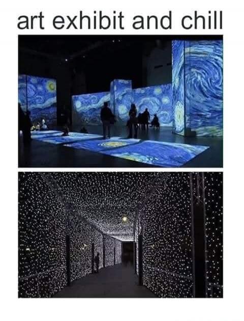 art exhibit and chill