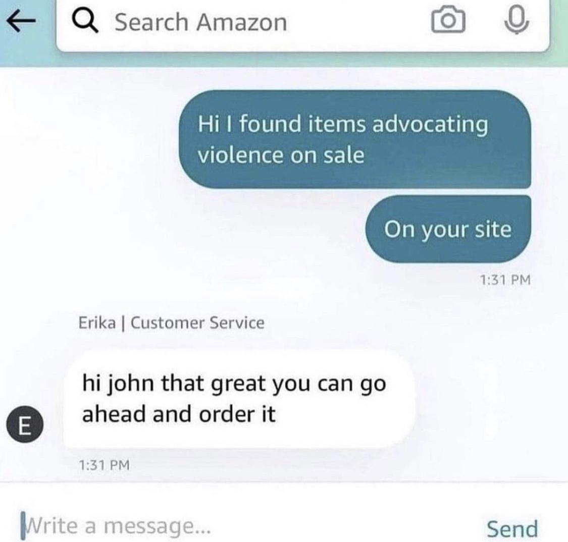 8 oV Yo MR 19 1T Vo e1d ViTo Yg eNo g ST 2 131 PM Erika Customer Service hi john that great you can go G ahead and order it 131 PM rite a message Send