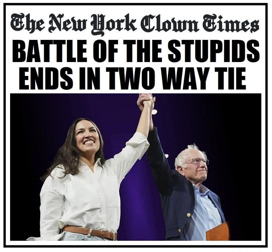 The New York Clown Times BATTLE OF THE STUPIDS ENDS IN TWO WAY TIE