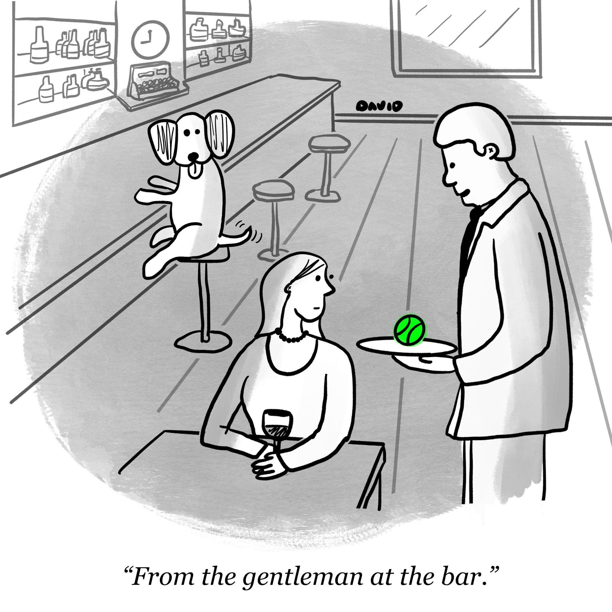 From the gentleman at the bar