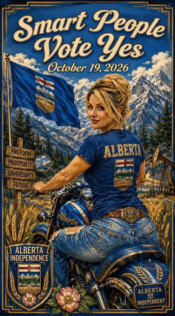 Smart People Vote Yes October 19, 2026 Freedom Prosperity Sovereignty Future Alberta Alberta Independence Alberta Independent