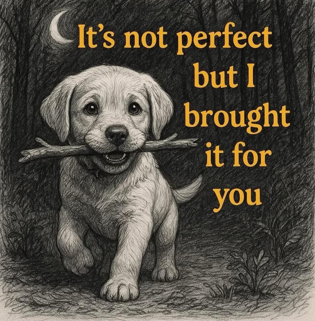 It's not perfect but I brought it for you