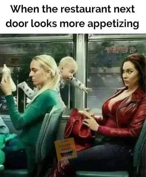 When the restaurant next door looks more appetizing