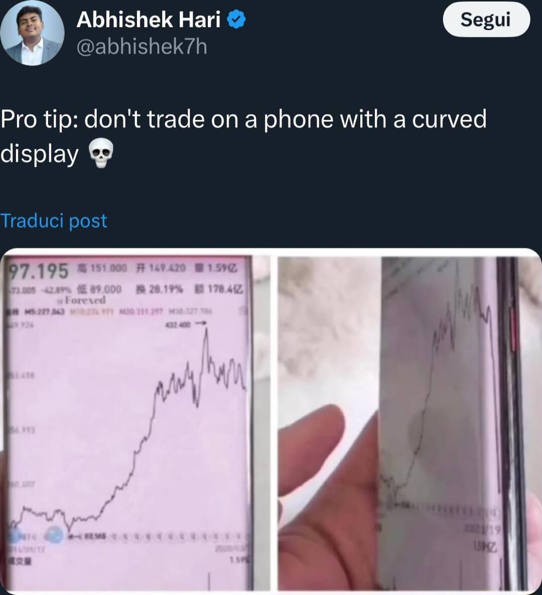 LULELE Bl Pro tip dont trade on a phone with a curved CEEVA