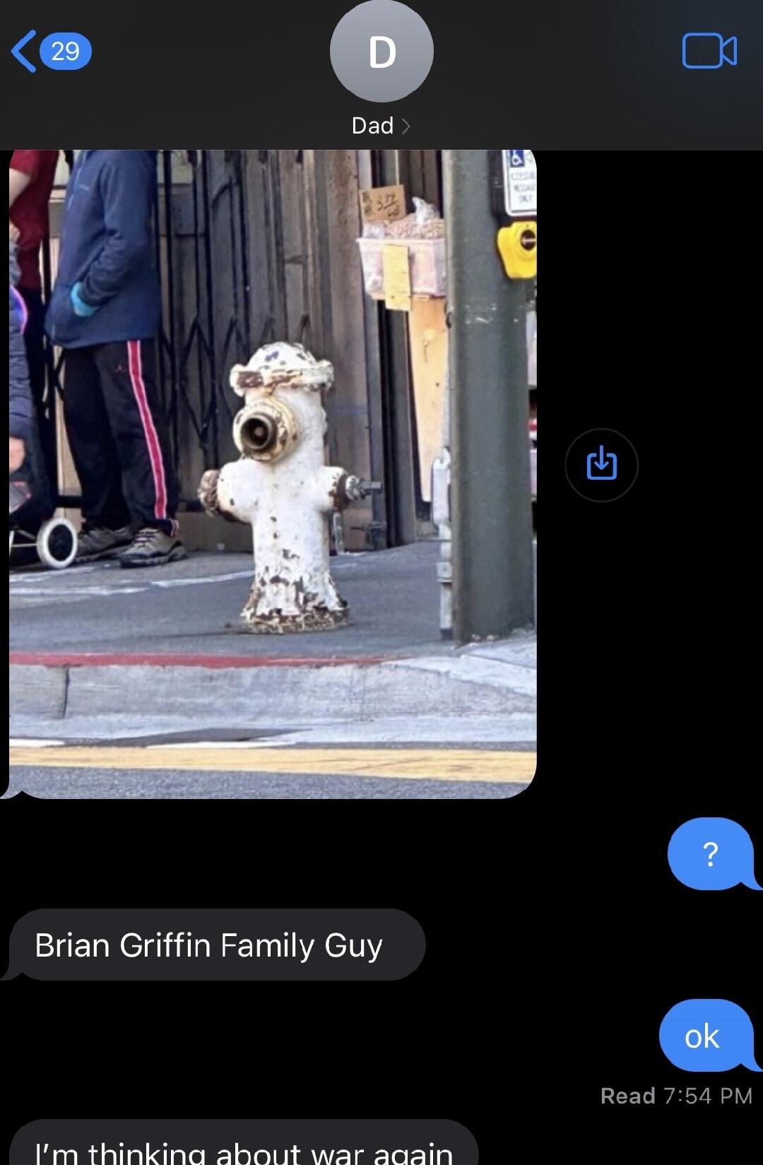 Brian Griffin Family Guy Read 754 PM Im thinkina about war aaain