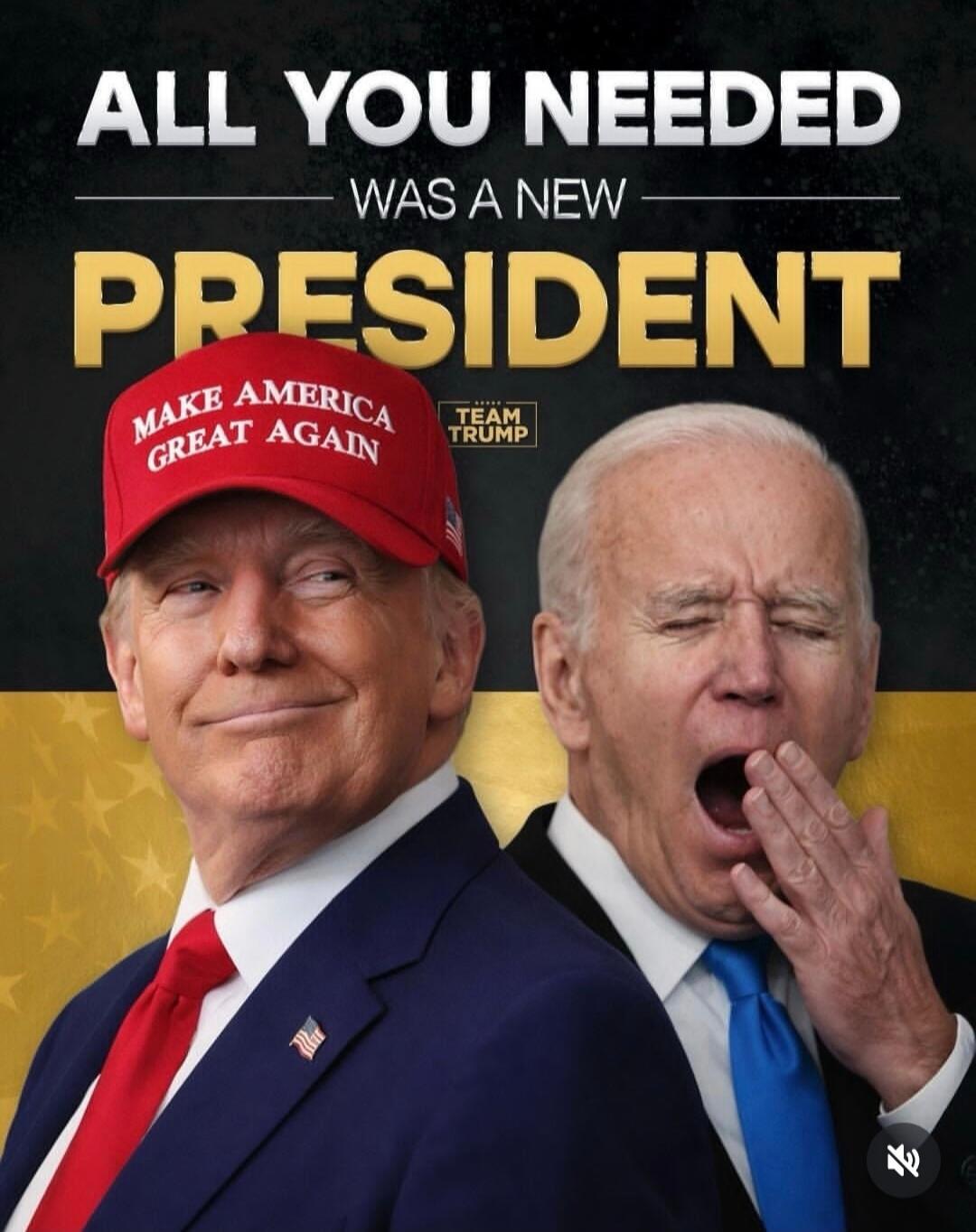 ALL YOU NEEDED WAS A NEW PRESIDENT