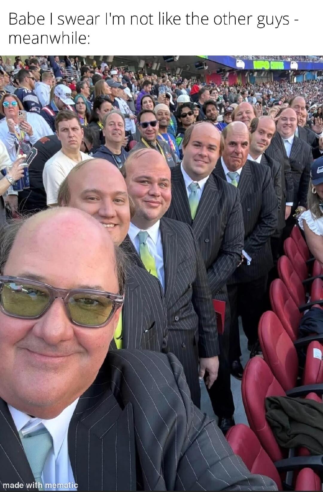 Babe I swear, I'm not like the other guys - meanwhile:
