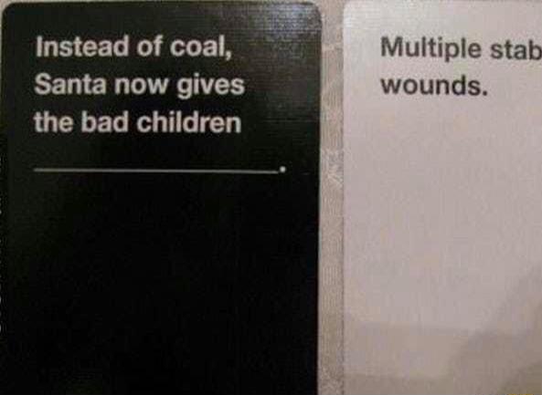 Instead of coal Multiple stat Santa now gives wounds the bad children