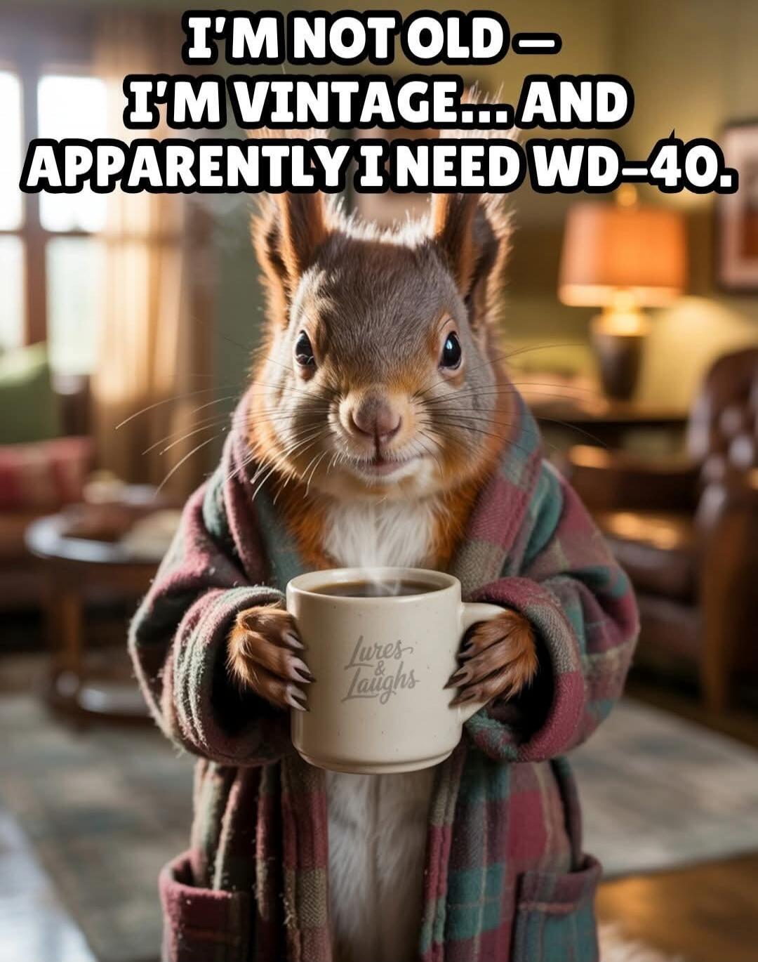 I'M NOT OLD — I'M VINTAGE... AND APPARENTLY I NEED WD-40.