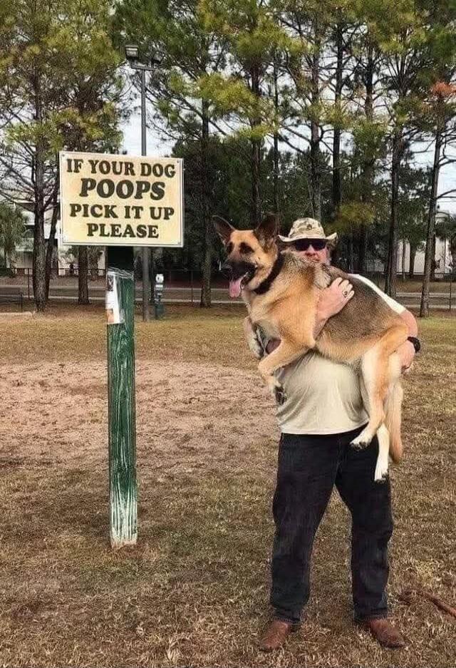IF YOUR DOG POOPS PICK IT UP PLEASE