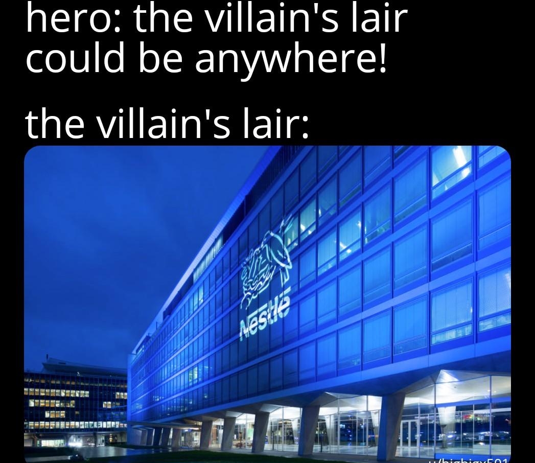 hero the villains lair could be anywhere QR EIT R Ee