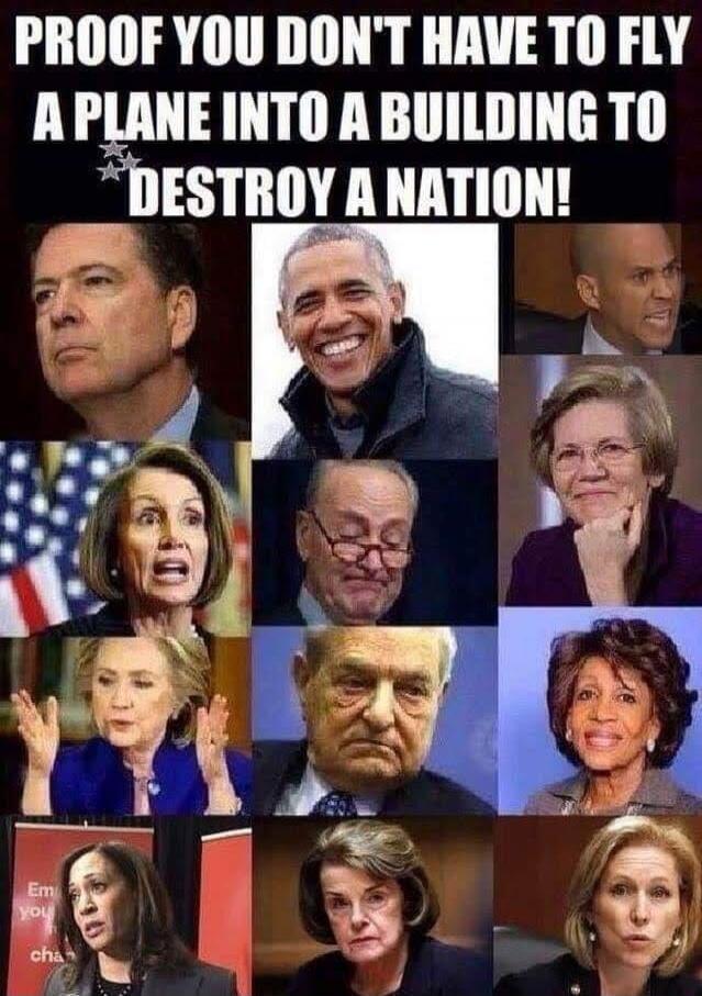 PROOF YOU DON'T HAVE TO FLY A PLANE INTO A BUILDING TO DESTROY A NATION!