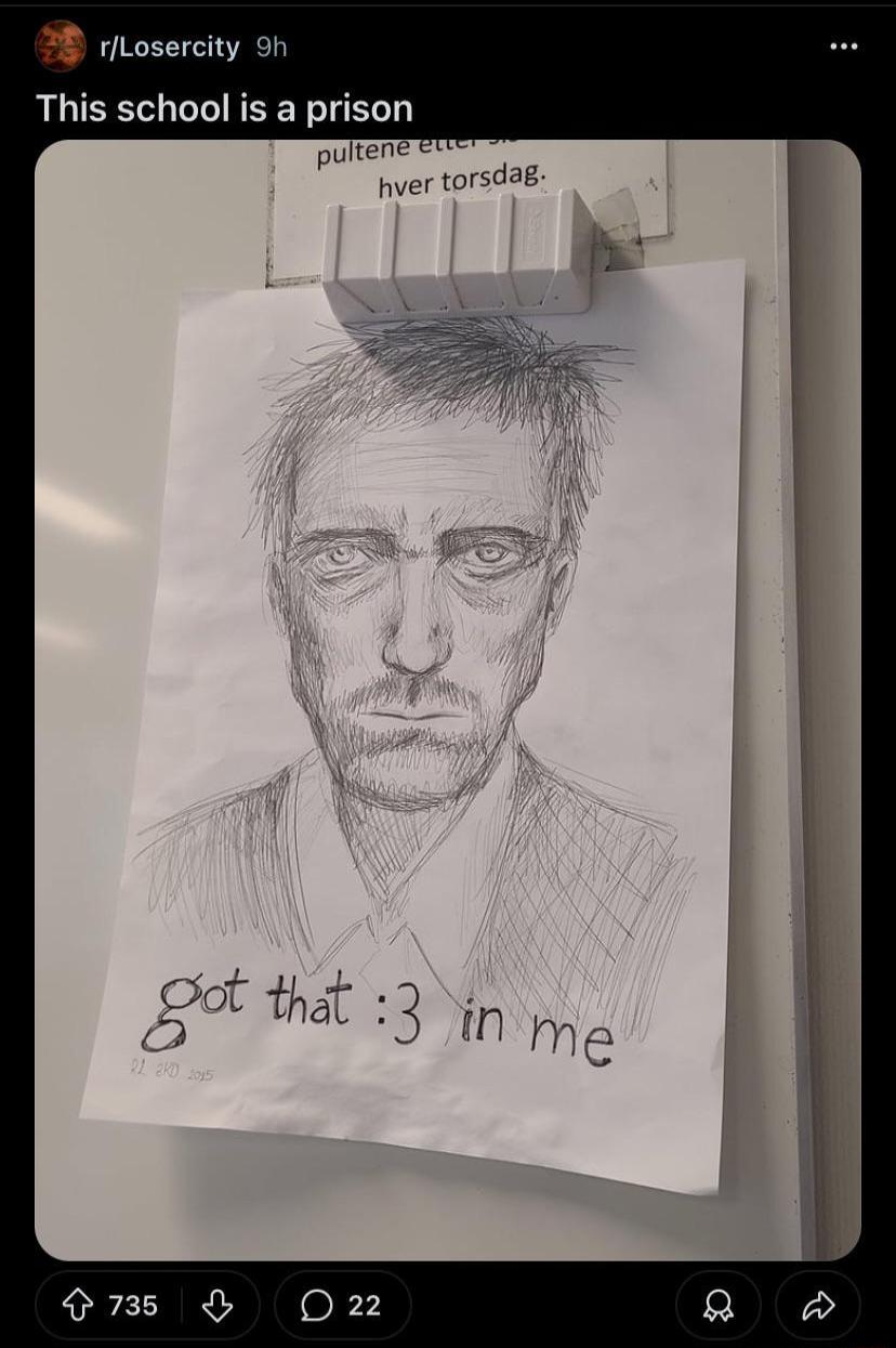 rjLosercity 9h This school is a prison