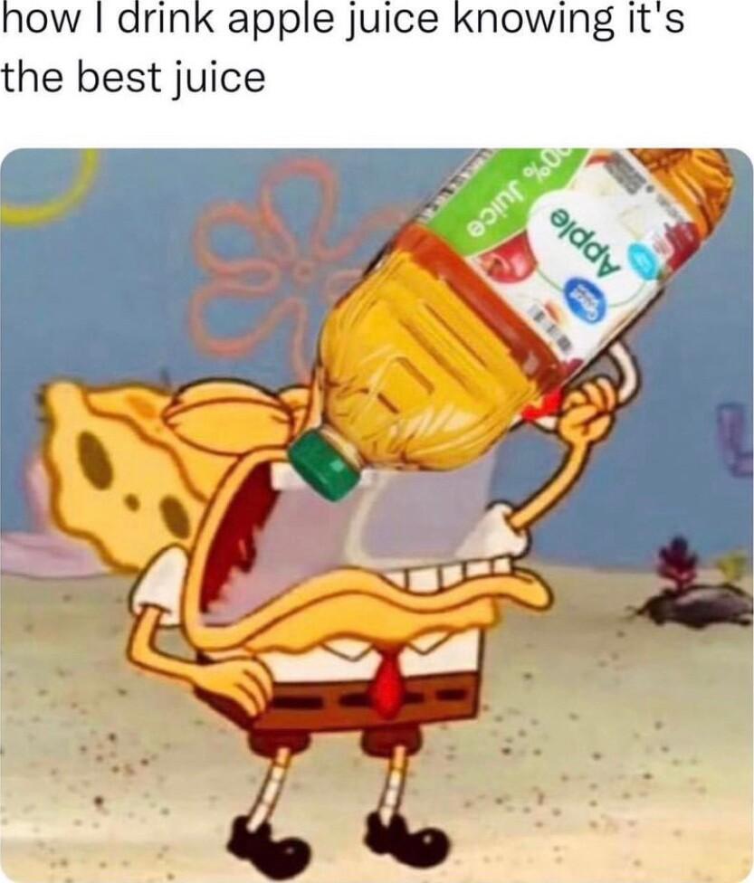 now drink apple juice knowing its the best juice