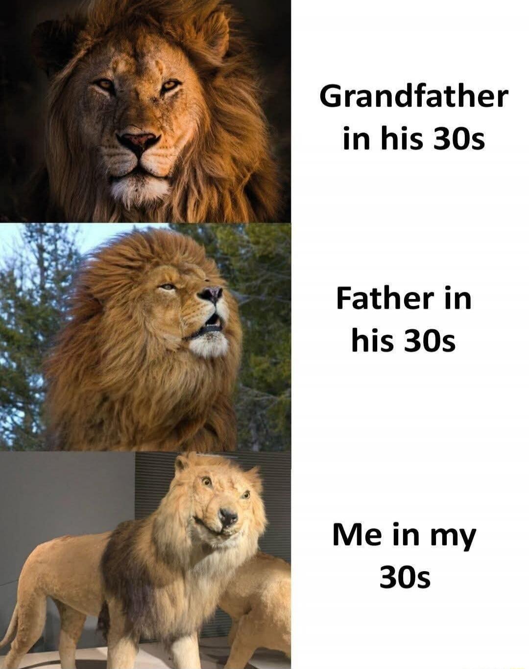 Grandfather in his 30s
Father in his 30s
Me in my 30s