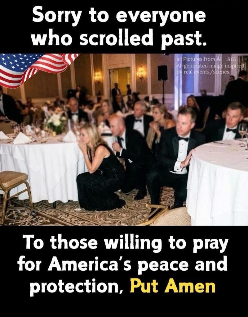 Sorry to everyone who scrolled past. To those willing to pray for America's peace and protection, Put Amen. All pictures from AI. AI-generated image inspired by real events/scenes.