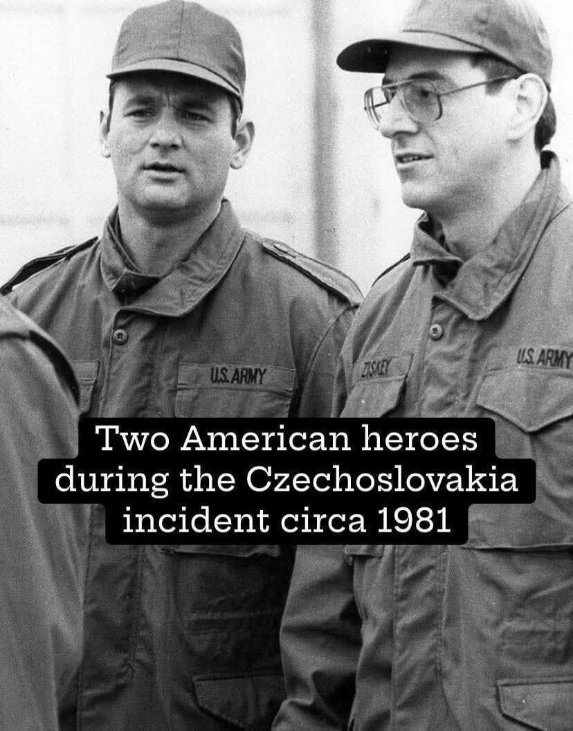 Two American heroes during the Czechoslovakia incident circa 1981