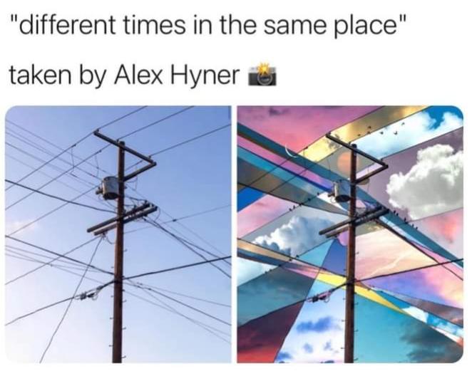 different times in the same place taken by Alex Hyner s