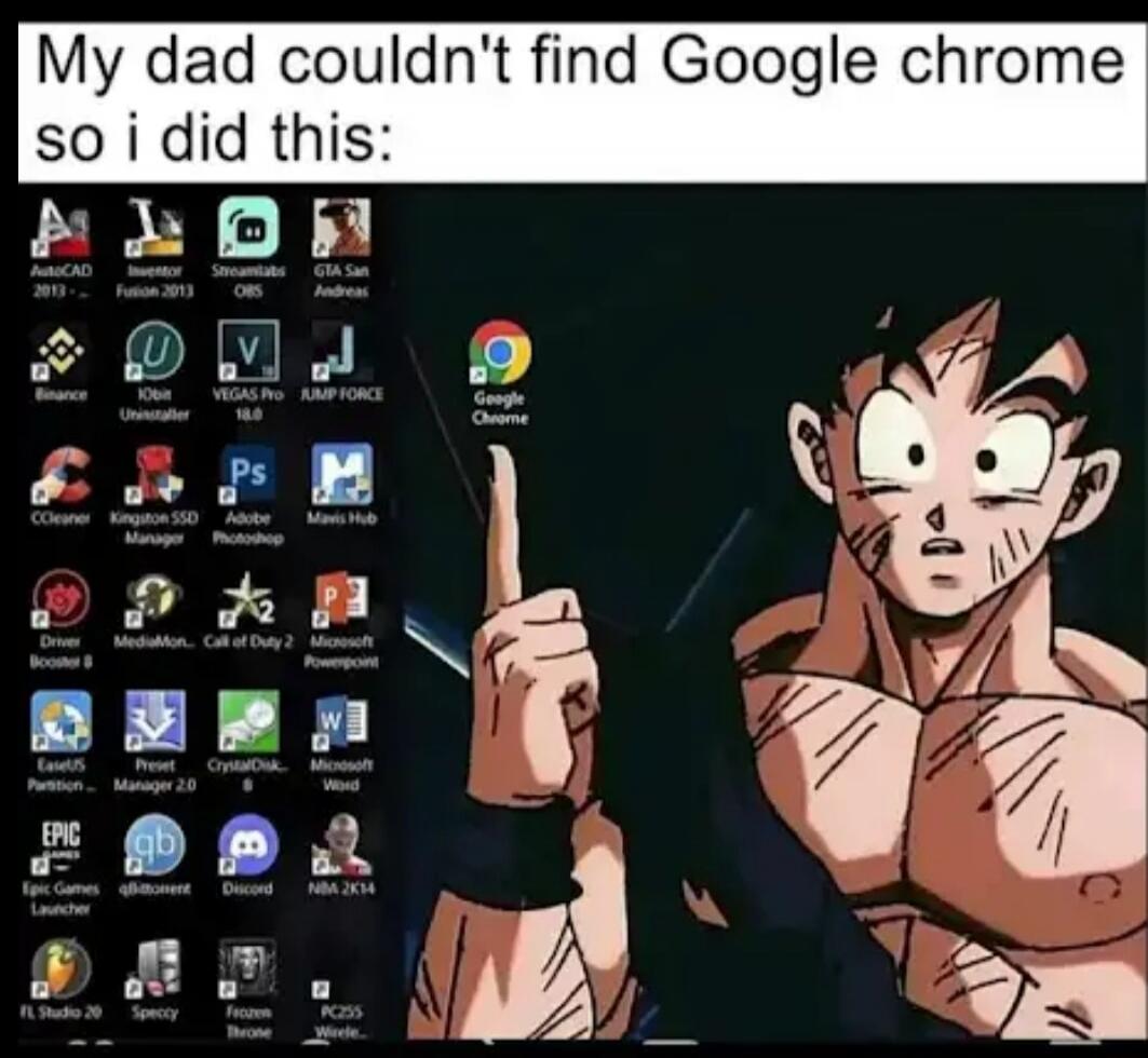 My dad couldn't find Google chrome so i did this: