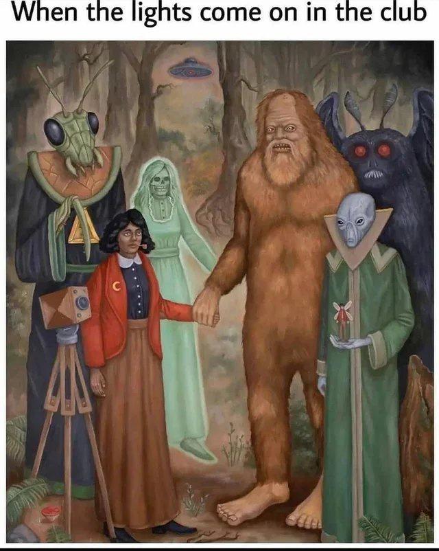 When the lights come on in the club