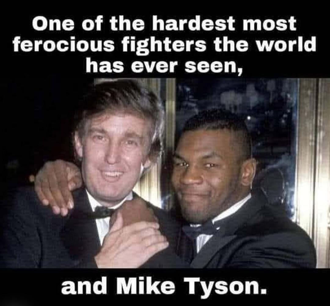 One of the hardest most ferocious fighters the world has ever seen, and Mike Tyson.