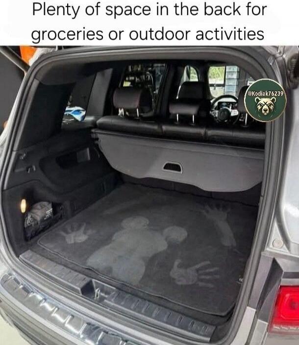 Plenty of space in the back for groceries or outdoor activities