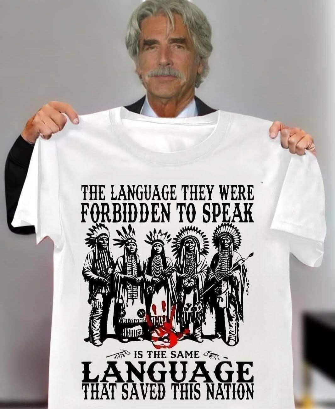 THE LANGUAGE THEY WERE FORBIDDEN TO SPEAK IS THE SAME LANGUAGE THAT SAVED THIS NATION