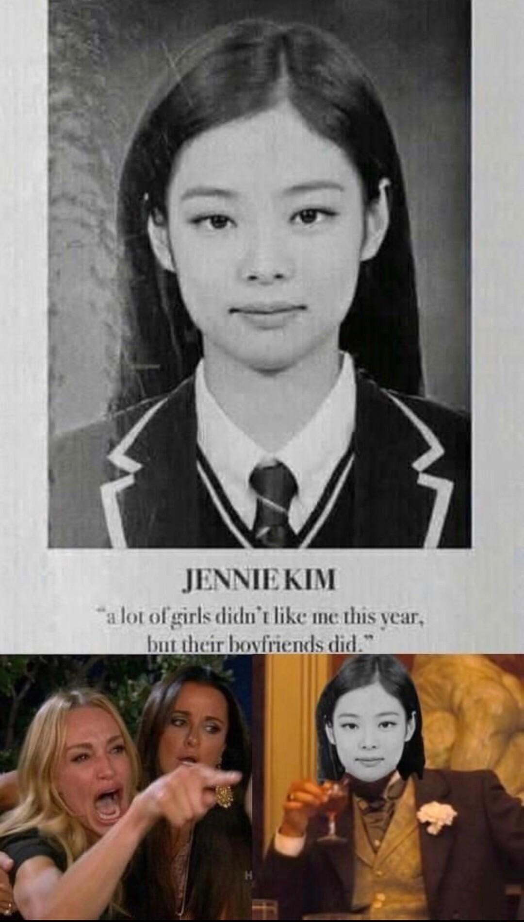 JENNIEKIM lot of girls didnt like me this year but their boviriends did