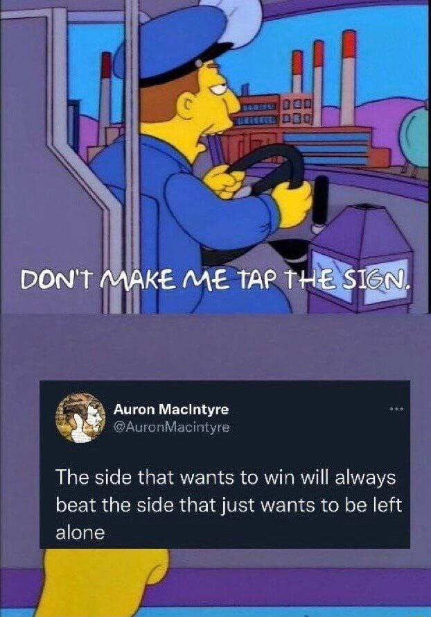 ron Maclntyre onMacintyre The side that wants to win will always EEIR GRS CRGEI VS SV T RN TA alone