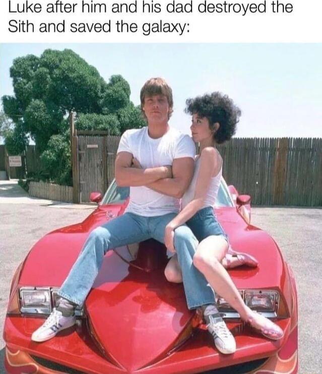 Luke after him and his dad destroyed the Sith and saved the galaxy