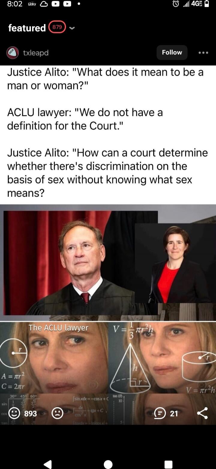 Justice Alito: 